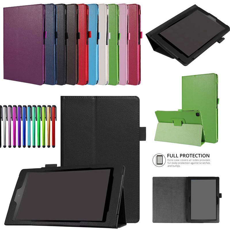 For Amazon Kindle All-New Fire HD 8 (2020)/HD 8 Plus (2020) PU Leather Folio Shockproof Stand High Quality Case Cover