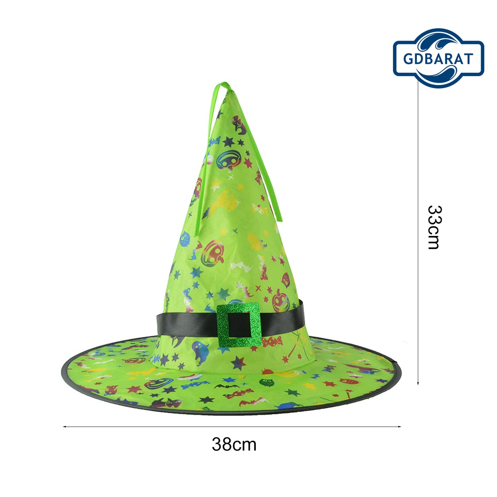 Nón Phù Thủy Vải Có Đèn Led Phát Sáng Thân Thiện Với Môi Trường