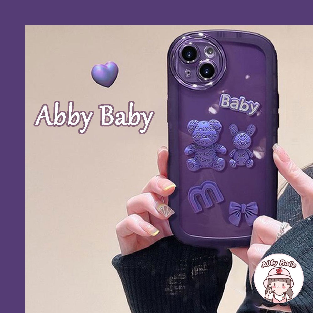 Ốp Điện Thoại TPU Mềm Mỏng Hình Gấu 3D Cho Iphone 14 Pro Max 11 7Plus 13 12 11 Pro Max X XS 12 13 XR