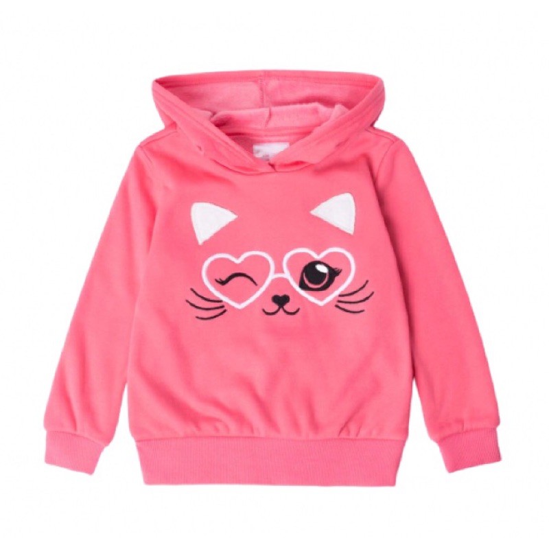 Áo Hoodie Mèo VnXk Bé Gái 1 đến 7 tuổi