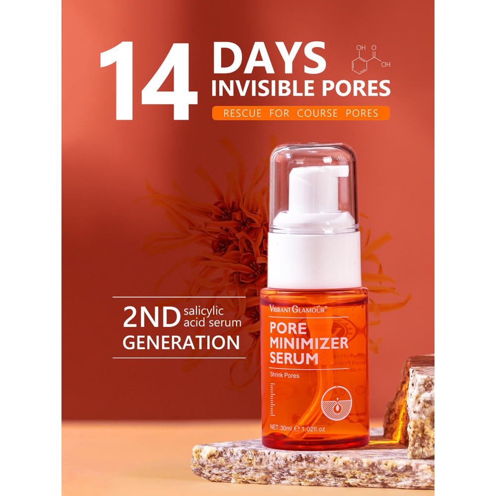 Serum Axit Salicylic Vibrant GLAMOUR Kiểm Soát Dầu Và Loại Bỏ Mụn Đầu Đen 30ml