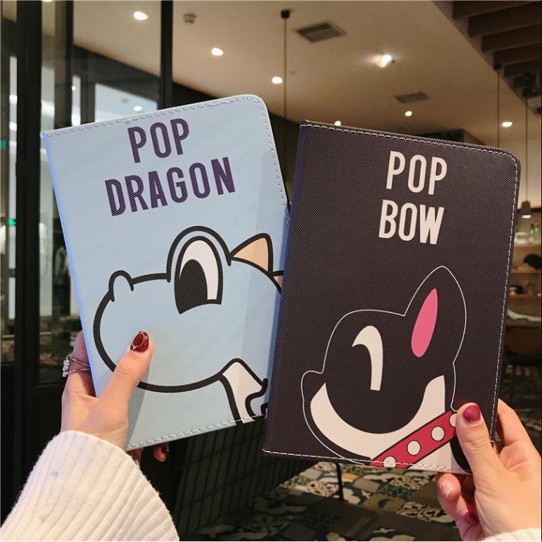 Tablet Case For Ipad Pro 11Inch Cut Cartoon Bob Dog Pattern Leather Cover ipad mini 1 2 3 4 5 ipad  Air 2017 2018 New  9.7 Inch Air3 4 10.5Inch
