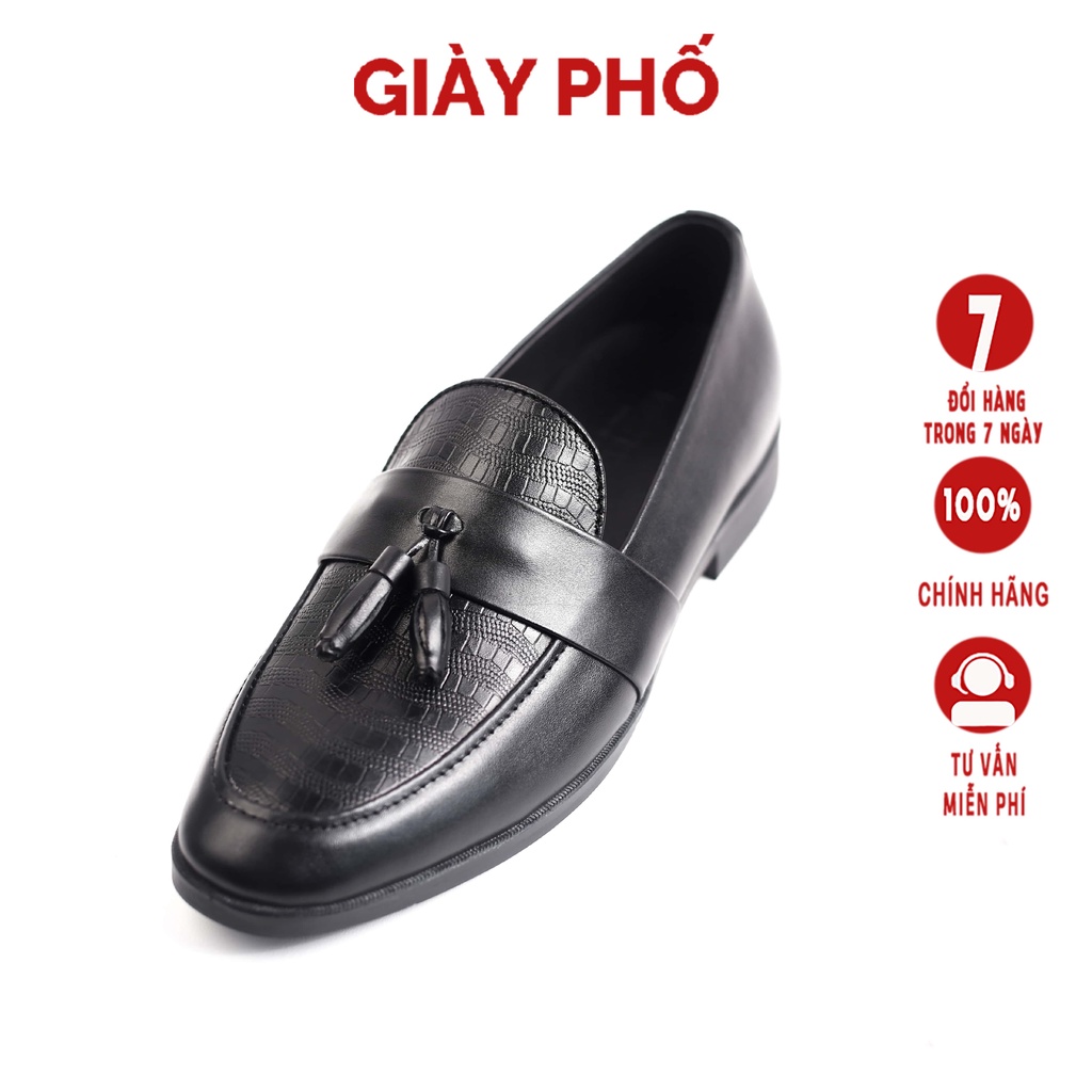 Giày Loafer Công Sở Da Thật 534 Giày Phố, Bảo Hành 12 Tháng
