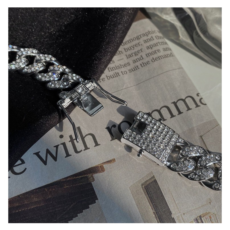 Lắc tay cuban nam nữ thời trang Libery - Mẫu V04