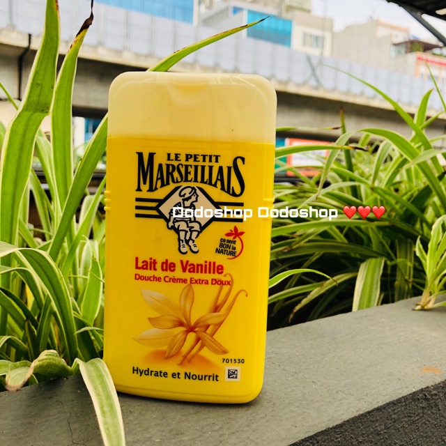 Sữa tắm Le Petit Marseillais 250ml giúp da mềm mịn, mượt da, thơm đậm hương thơm Pháp, hàng nội địa pháp