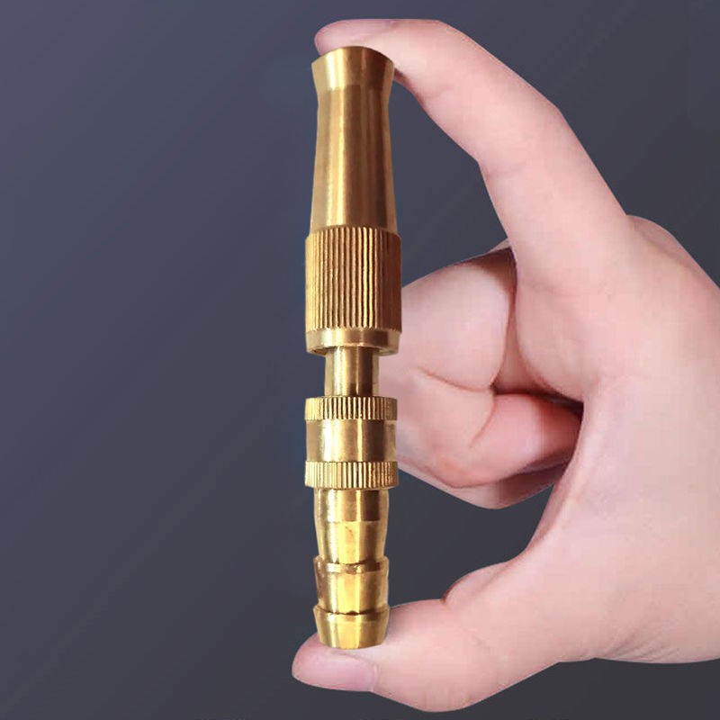Đầu vòi xịt tăng áp lực nước mini Vòi xịt nước tăng áp đa năng bằng đồng tưới cây rửa xe cực mạnh kèm đai siết ống