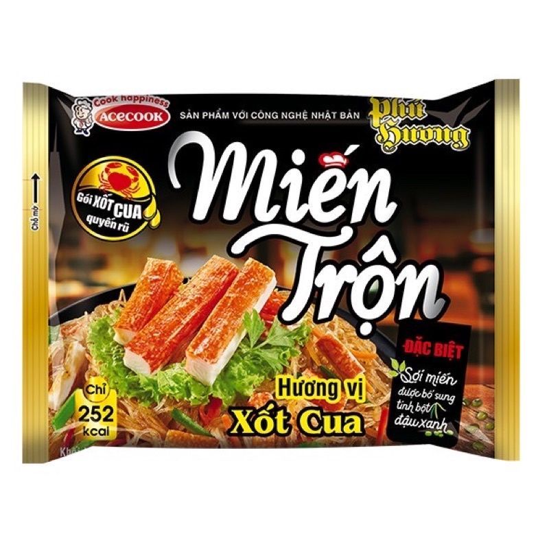 Miến trộn hương vị xốt cua Acecook