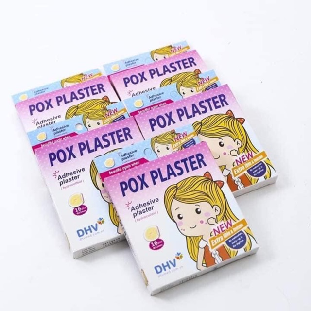 ☀Miếng dán giảm  mụn Pox Plaster ( Hộp 16 miếng )