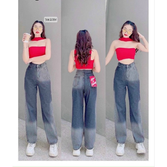 QUẦN JEAN SUÔNG LƯNG CAO LOANG