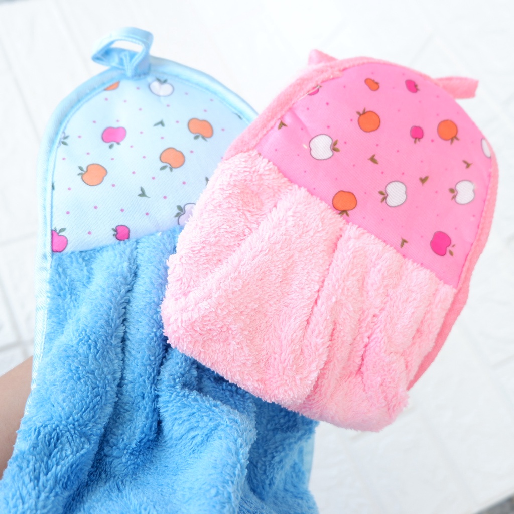 Khăn lau tay, lau bát nhà bếp siêu thấm nước, có móc treo 22x36cm LATUBO NPP g20shop