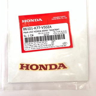 Tem Honda Đỏ Chính Hãng