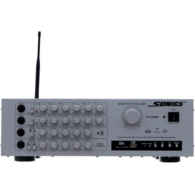 Amply Arirang Sonics PA-203WM Bluetooth (Kèm 2 micro)