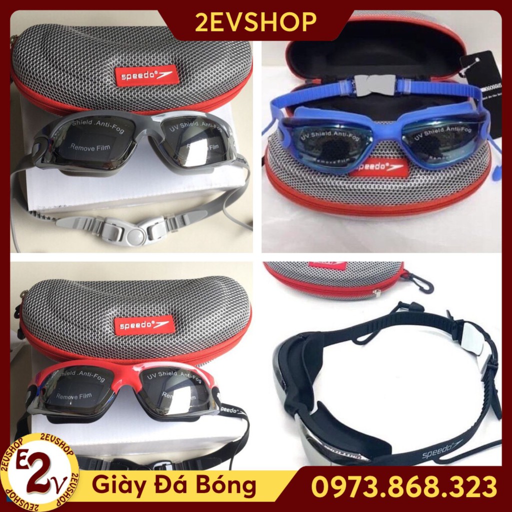 Kính bơi thể thao nam Speedo cao cấp, phụ kiện mắt kính nữ đồ bơi trẻ em rẻ đẹp - 2EVSHOP