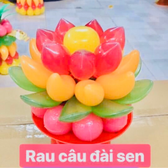 Rau câu Phong Thuỷ Tháp rau câu hình hoa sen cho gia đình an vui