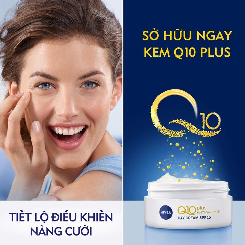 Kem dưỡng da làm giảm vết nhăn Nivea Q10 Plus - Hàng Chính Hãng