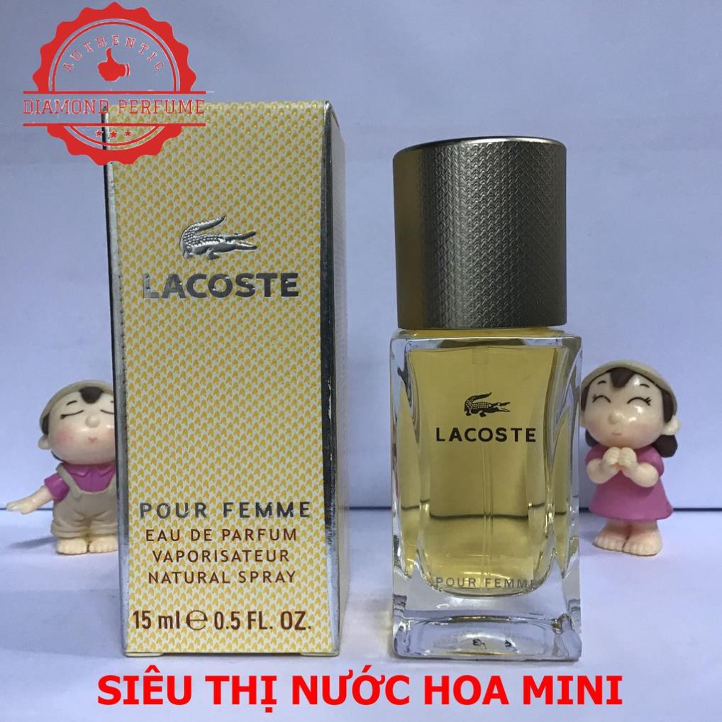 [ AUTH ] Nước hoa nữ Lacoste Pour Femme EDP 15ml dạng xịt