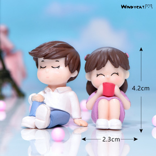 Set 2 Mô Hình Cặp Đôi Dễ Thương Dùng Trang Trí