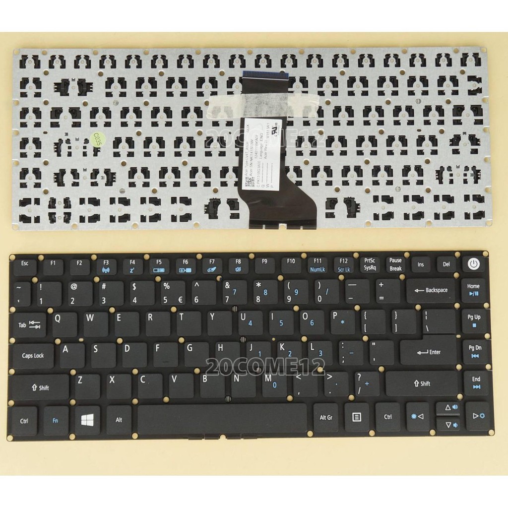 Bàn Phím Laptop Acer Aspire E5-575 Series F5-771 Series E3-473  E5-473 Acer Aspire E5-422 Series- Có Nút Nguồn