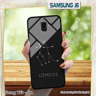 Ốp lưng kính 3D Samsung J6- cung hoàng đạo
