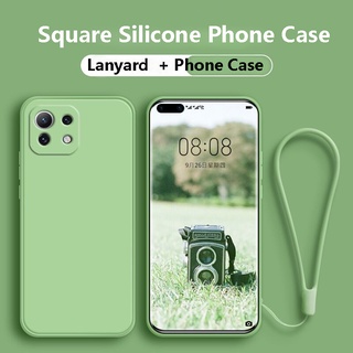 Vỏ dây chống sốc cho xiaomi mi 11 lite 5g ne poco x3 pro nfc x3 gt vuông silicon lỏng ốp lưng cặp đôi bảo vệ camera ốp lưng mềm cho xiomi mi 11lite