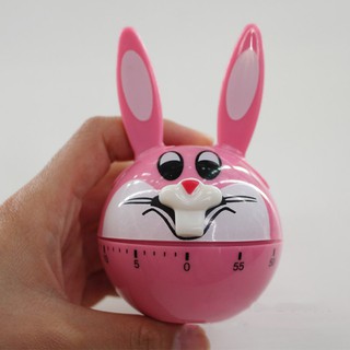 HCM - Đồng hồ hẹn giờ cơ canh giờ nấu nướng làm bánh hình Thỏ tai dài răng khểnh kute