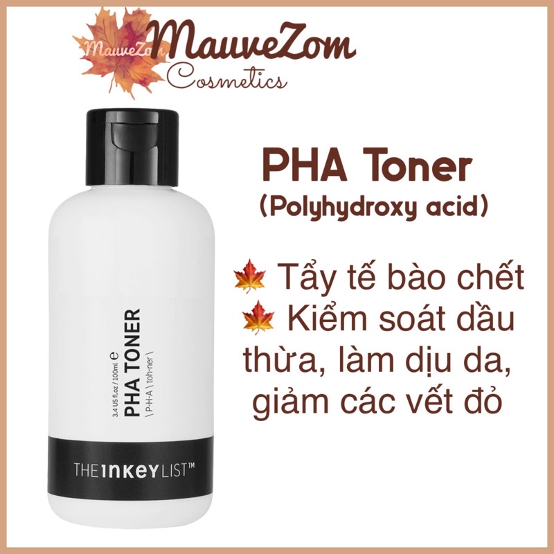 Nước hoa hồng PHA Toner 100ml - THE INKEY LIST