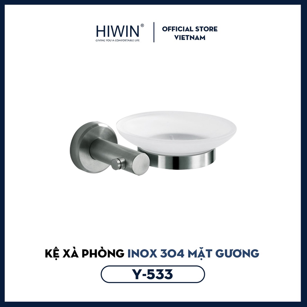 Kệ đựng xà phòng inox 304 mặt gương HIWIN Y-533