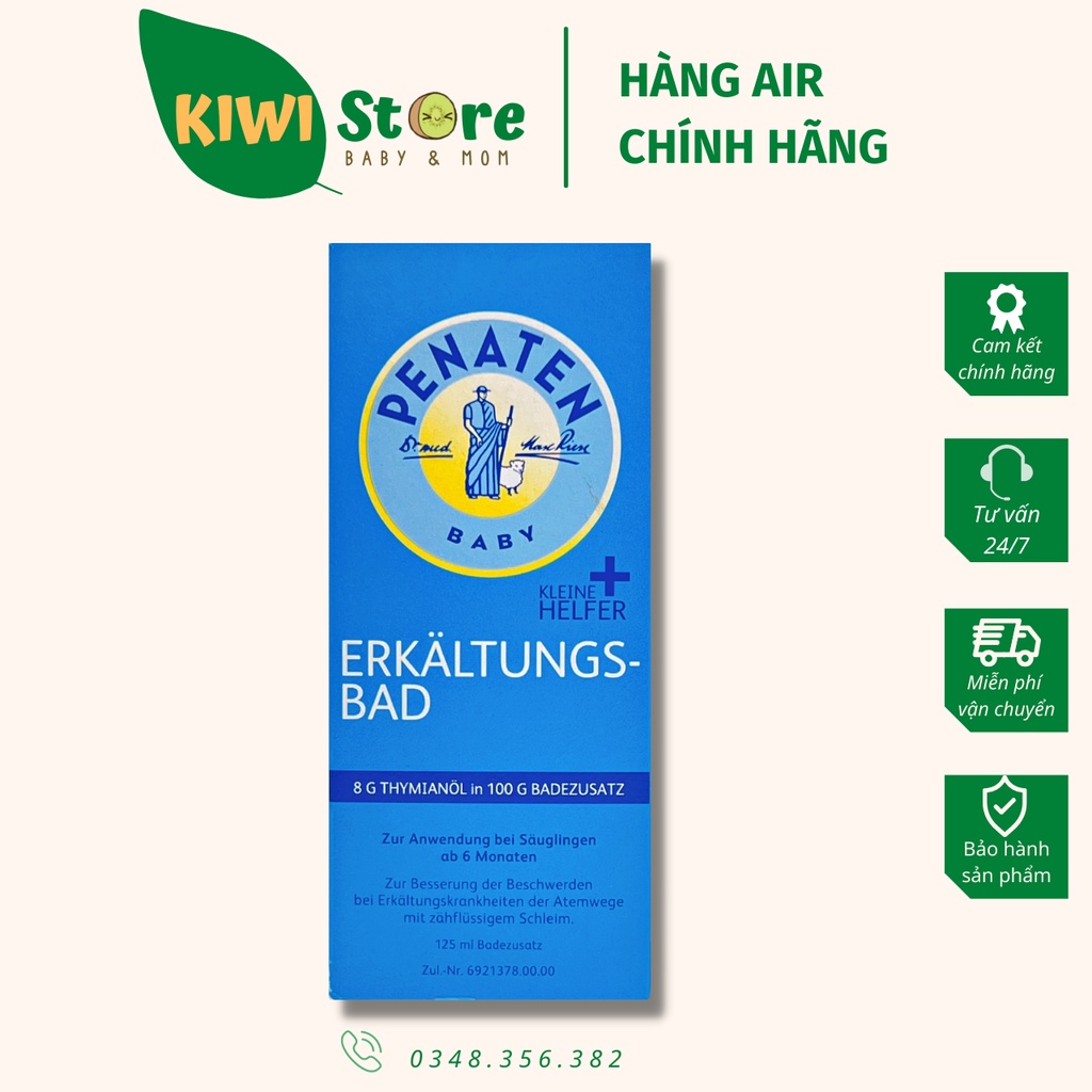Tinh dầu tràm tắm chống cảm Penaten Đức chai 125ml cho bé