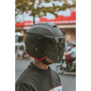 Mũ Bảo Hiểm 3/4 Nam Nữ EGO E-3 Có Kính Nhỏ Gọn Thoáng Khí [Chính Hãng]