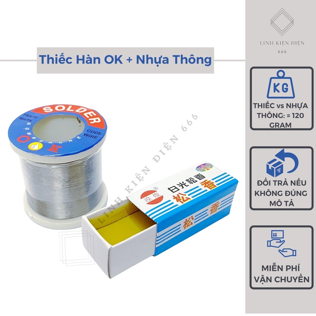 Thiếc Hàn Nhựa Thông Thiết Hàn Cuộn Thiếc Hàn [100 gram]