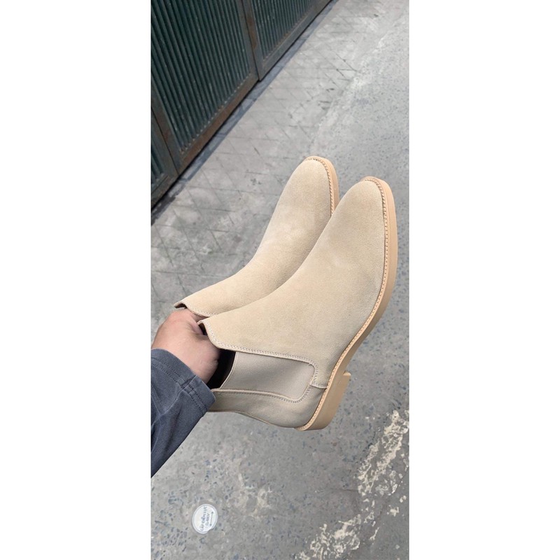 [Mã 2712FASHIONSALE giảm 12% đơn 99K] [ 5 màu ] Chelsea Boots Tan da lộn, thích hợp với quần jeans | BigBuy360 - bigbuy360.vn