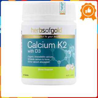 Herbs Of Gold Calcium K2 With D3 - Viên uống bổ sung canxi