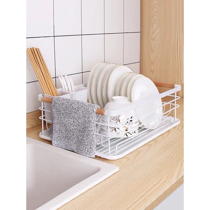 Kệ bát 2 tầng Hàn Quốc chống gỉ có khay hứng nước