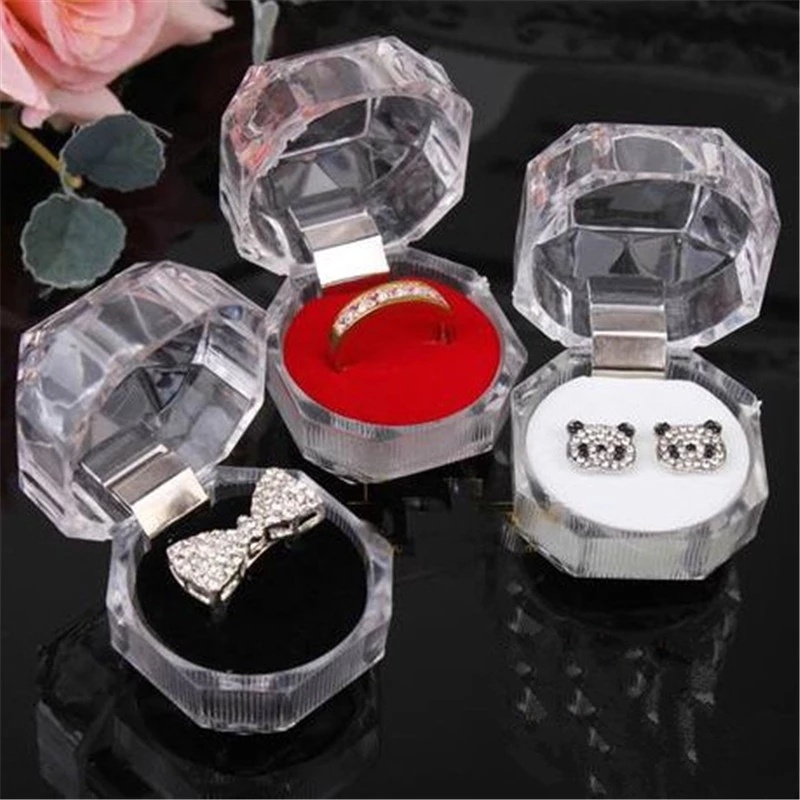 Hộp Đựng Trang Sức Bằng Acrylic Trong Suốt Hình Trái Tim