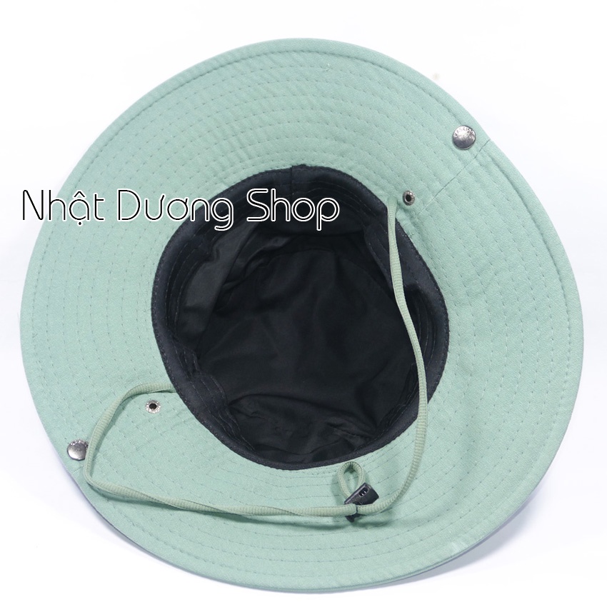 Nón tai bèo nam vành rộng 8,5 cm thêu chữ SPORT kết hợp vải cotton tốt mềm mại