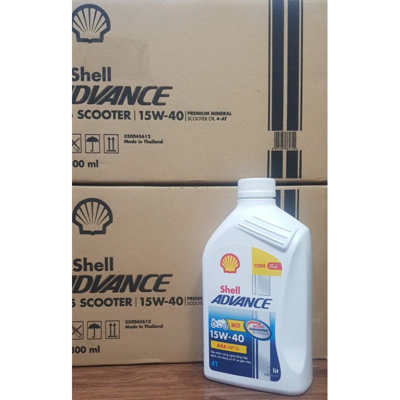 NHỚT XE SỐ SHELL ADVANCE AX6 1 Lít
