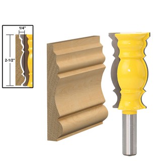 Mũi phay chỉ phào h13 cao 64mm_vàng