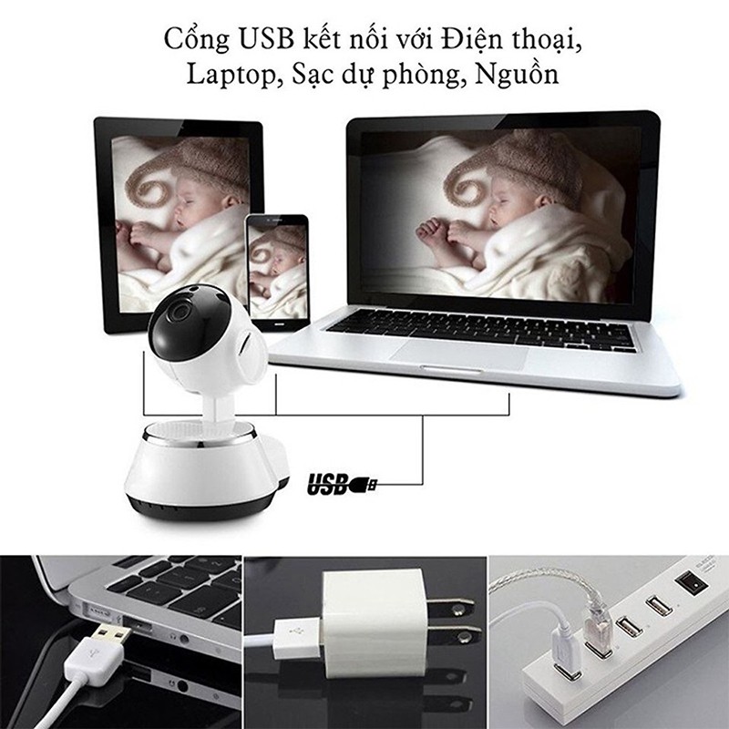 (Ảnh thật-video sp) Camera Wifi IP V380 Mẫu Mới Nhất Bảo Hành Uy Tín 12 Tháng Có Bán Kèm Thẻ 16GB 32GB