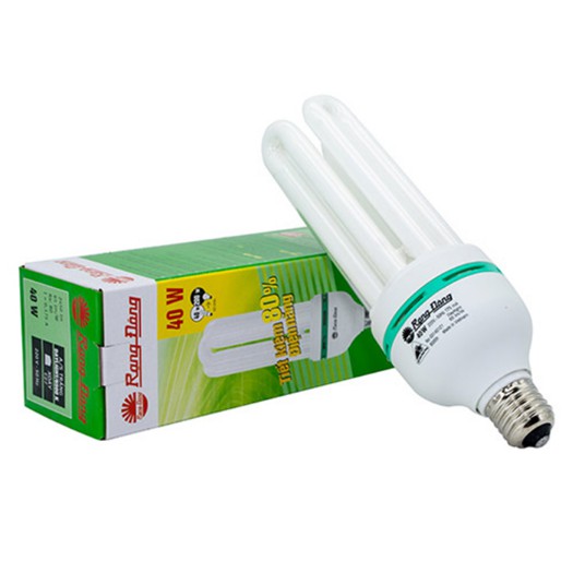 Bóng đèn Huỳnh quang Compact CFL 4UT5 40W H8 E27 Rạng Đông - Hàng Chính Hãng