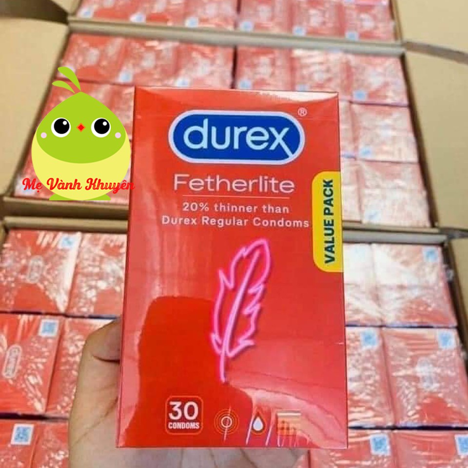 Bao cao su siêu mỏng Durex Fetherlite, Úc (30c)