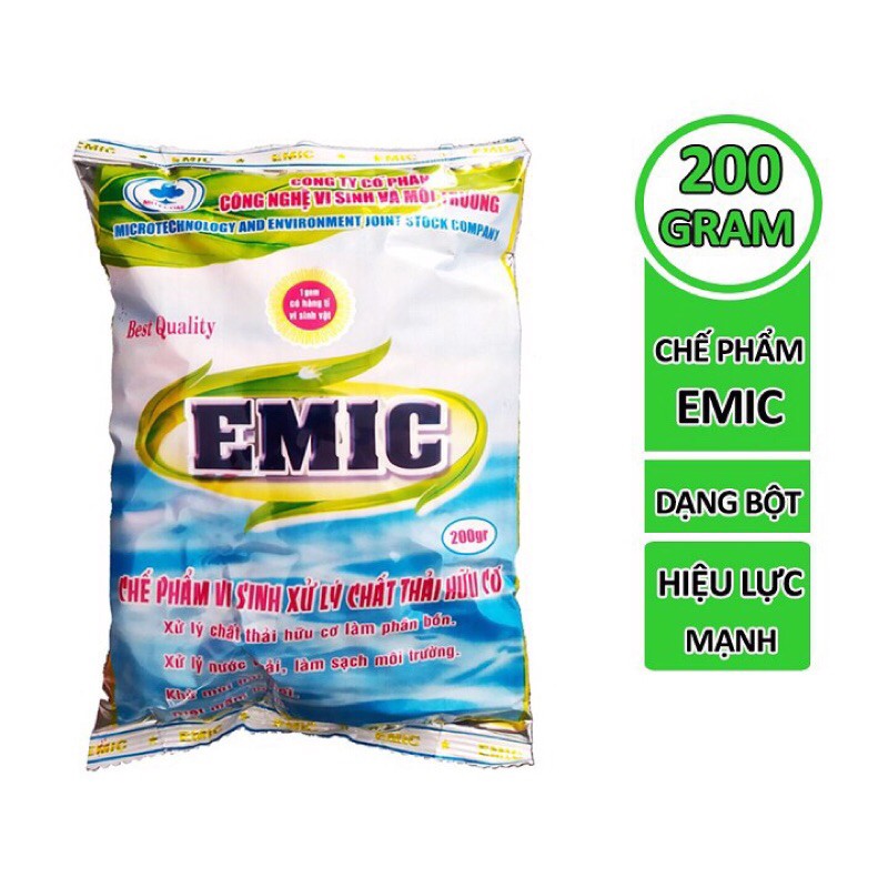 Chế phẩm ủ phân hữu cơ EMIC gói 200g