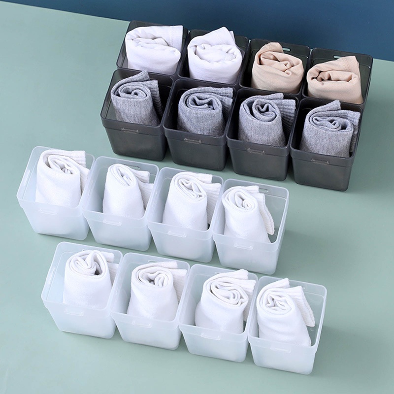Set 2 Hộp Đựng Đồ Lót Nhiều Ngăn Tiện Lợi