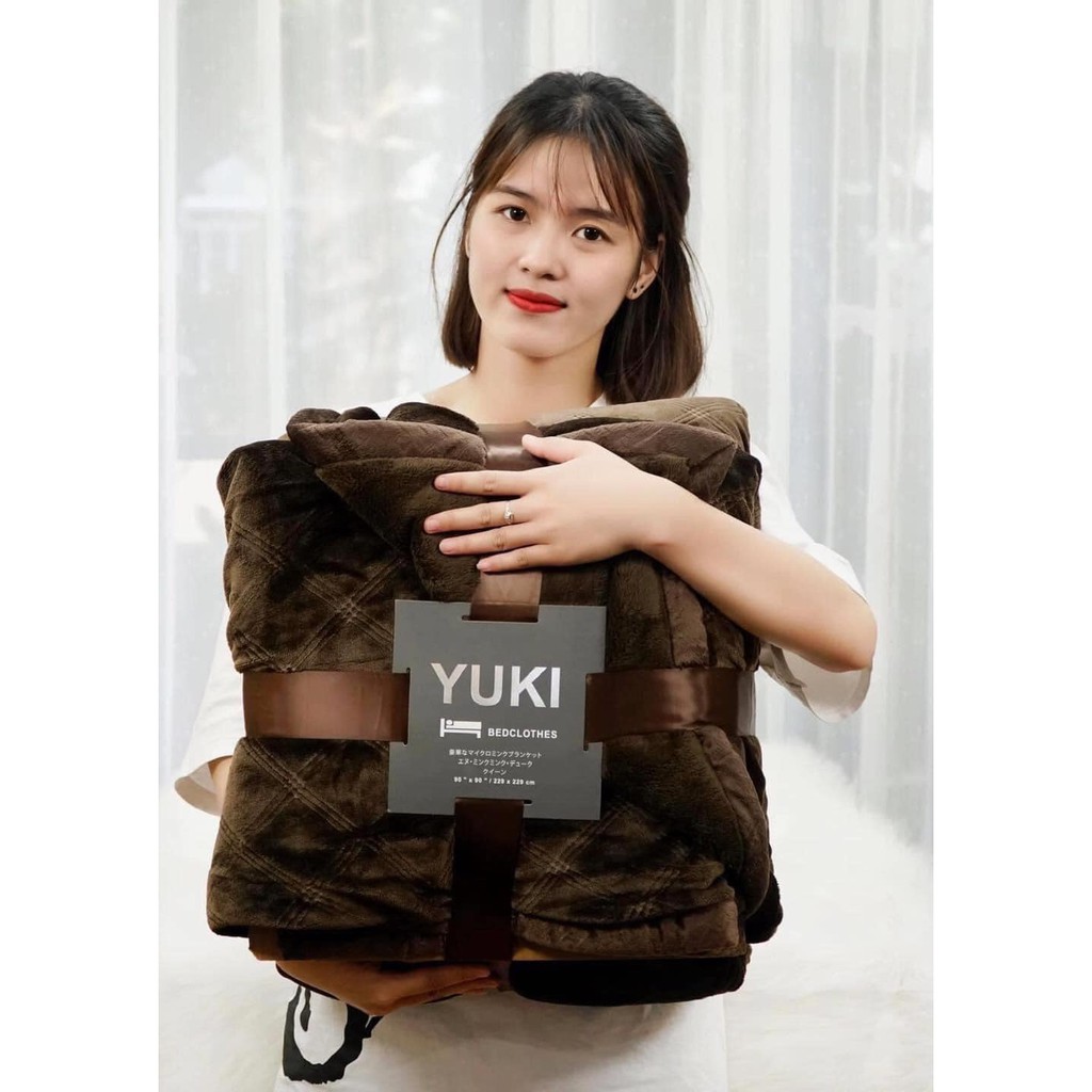 SALES SHOCK Chăn Lông Thỏ Yuki Nhật Bản chính hãng - nhẹ - ấm - mềm mịn với làn da trẻ nhỏ