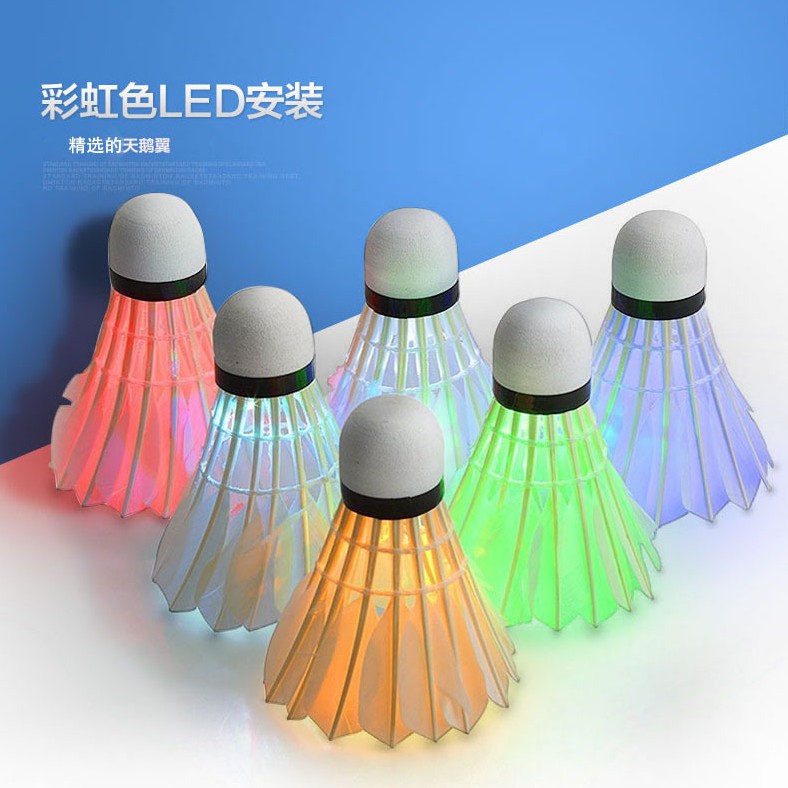 Set 6 cầu lông ngỗng có đèn LED