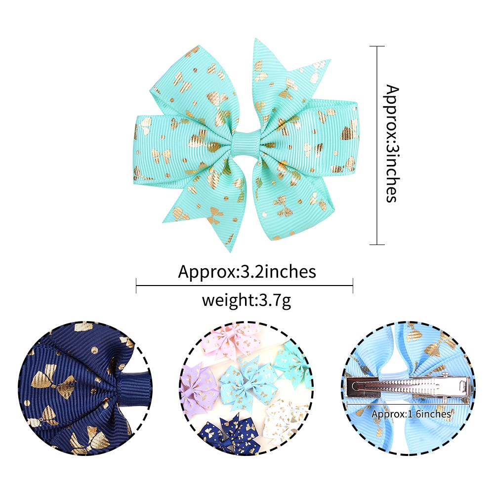 Kẹp tóc KIDSBOWS hình nơ lấp lánh dễ thương cho bé