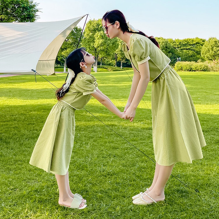 Bộ Áo Váy Dài Phong Cách Thời Trang Mùa Hè Mới Dành Cho Mẹ Và Bé