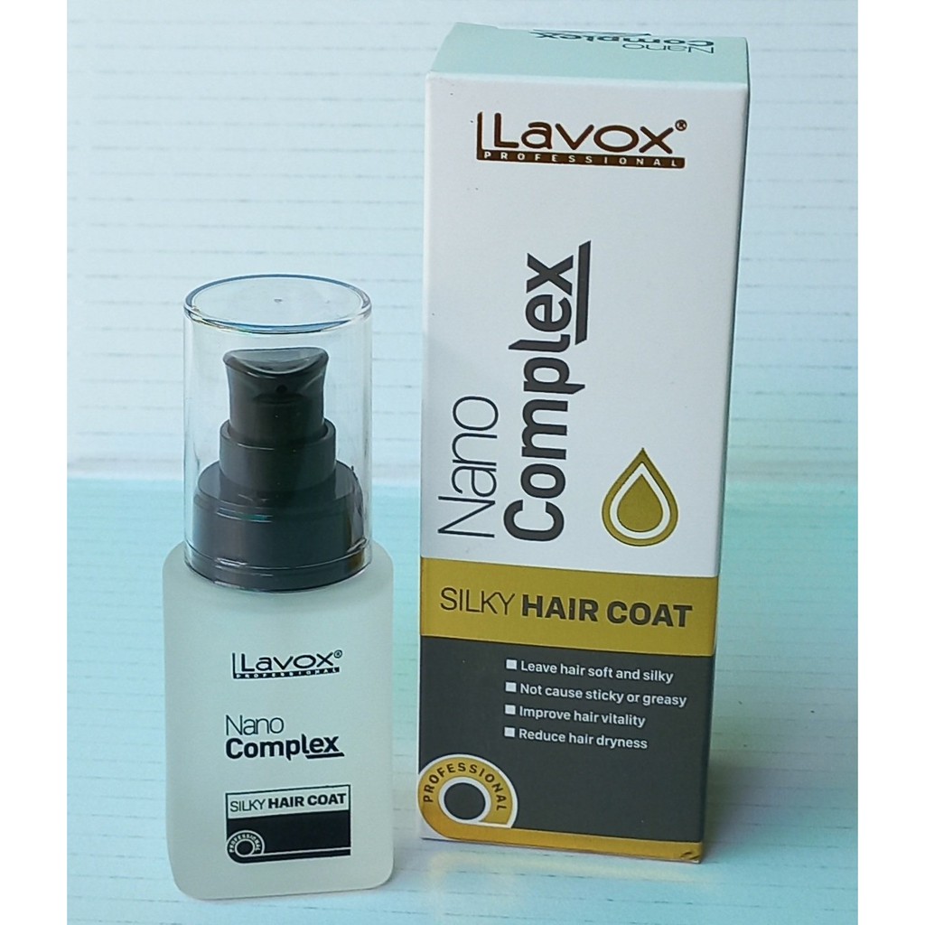 [uốn duỗi] Dưỡng bóng tóc siêu bóng mượt Lavox Nano Complex Silky Hair Coat hỗ 30ml (chai thủy Tinh)