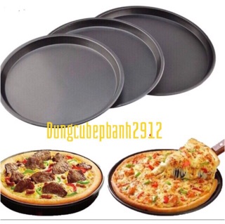 Khuôn pizza chống dính màu đen( nhiều size 8 ing-9 ing-10 ing-11 ing)