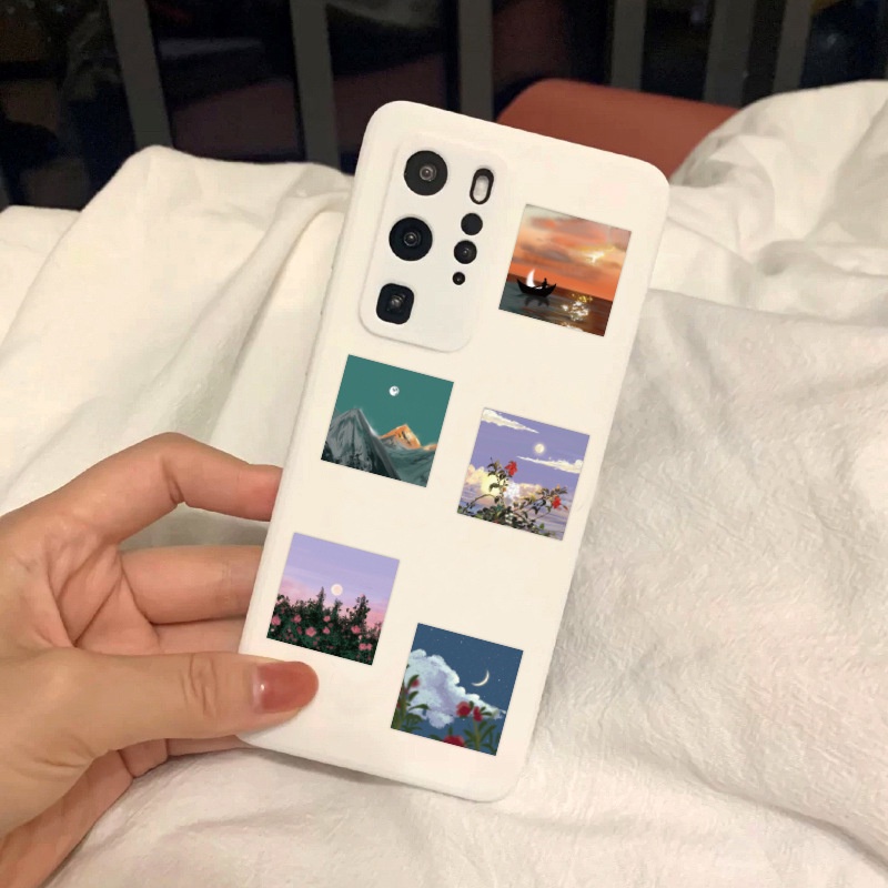 Sticker vintage dán laptop chống nước, hình dán vali, điện thoại, mũ bảo hiểm sét 50 hình