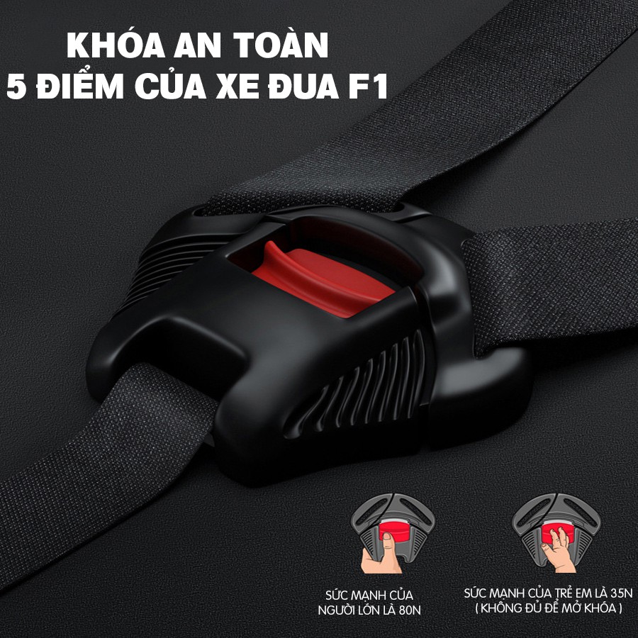 Ghế ngồi ô tô an toàn trên xe hơi cho bé chuẩn ISOFIX xoay 360 độ linh hoạt - Êm ái, thoải mái, an toàn - CAR46